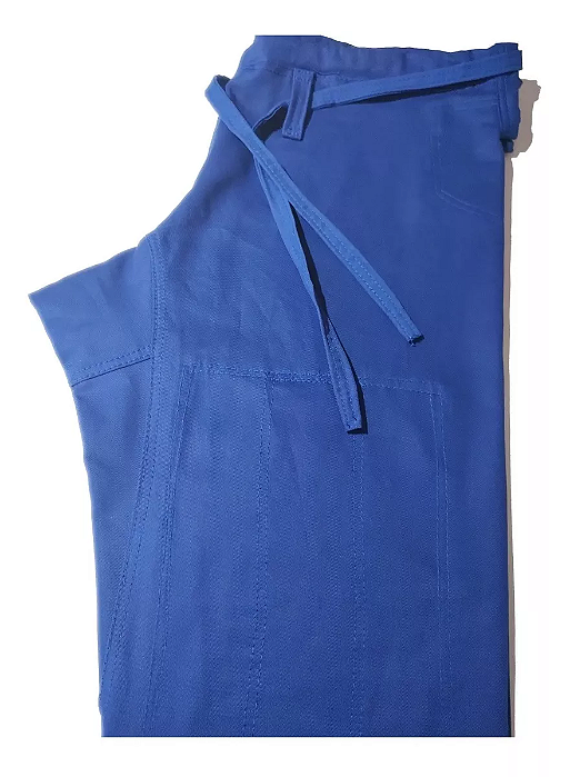 Calça para Jiu-Jitsu Modelo Reforçado em Tecido Brim/Algodão Azul