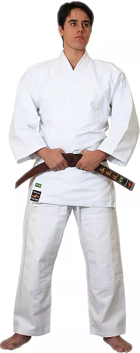 Kimono para Judo Modelo Liso Reforçado em Tecido Brim/Algodão