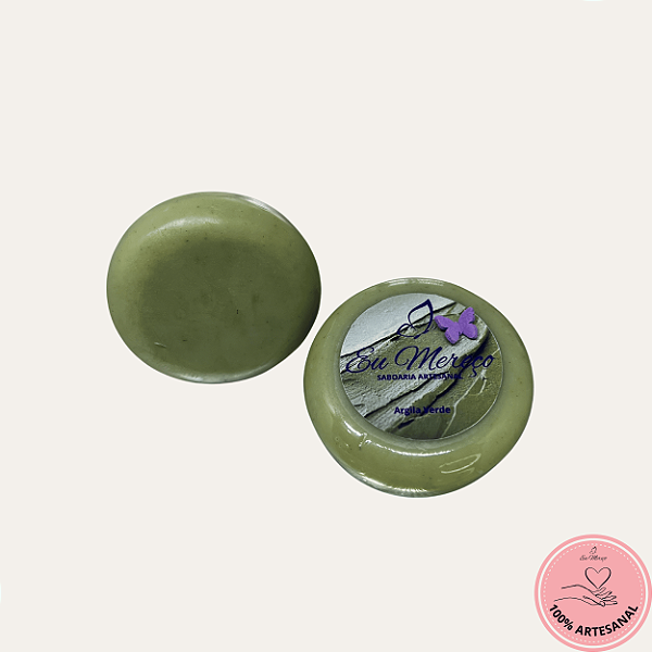 Sabonete Natural de Argila Verde | Purifica, controla oleosidade e acne