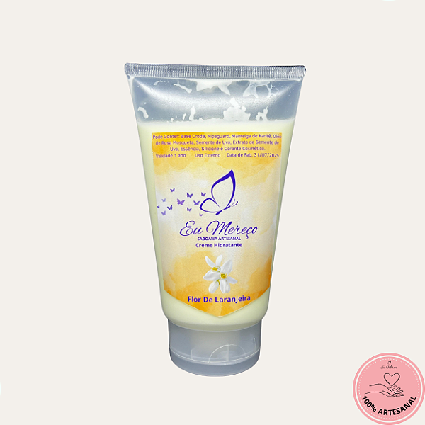 Hidratante Corporal Artesanal Flor de Laranjeira | Hidratação Intensa - 150ml