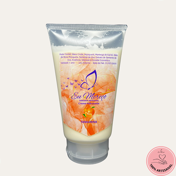 Hidratante Corporal Artesanal Tangerina | Hidratação Intensa - 150ml