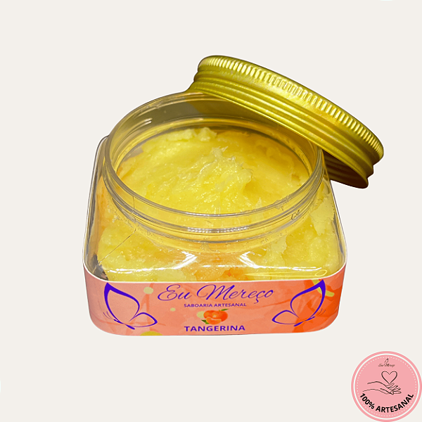 Pasta Esfoliante Artesanal Tangerina | Limpeza suave e hidratante