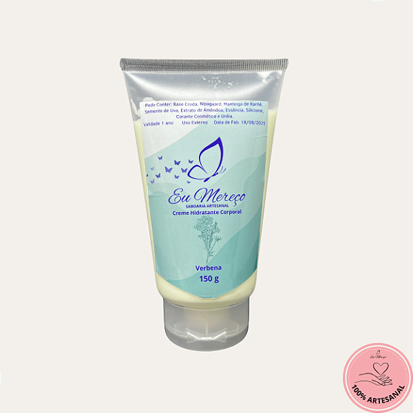 Hidratante Corporal Artesanal Flor de Verbena | Hidratação Intensa - 150ml