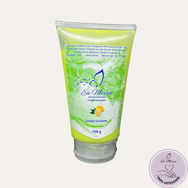 Hidratante Corporal Artesanal Limão Siciliano | Hidratação Intensa - 150ml