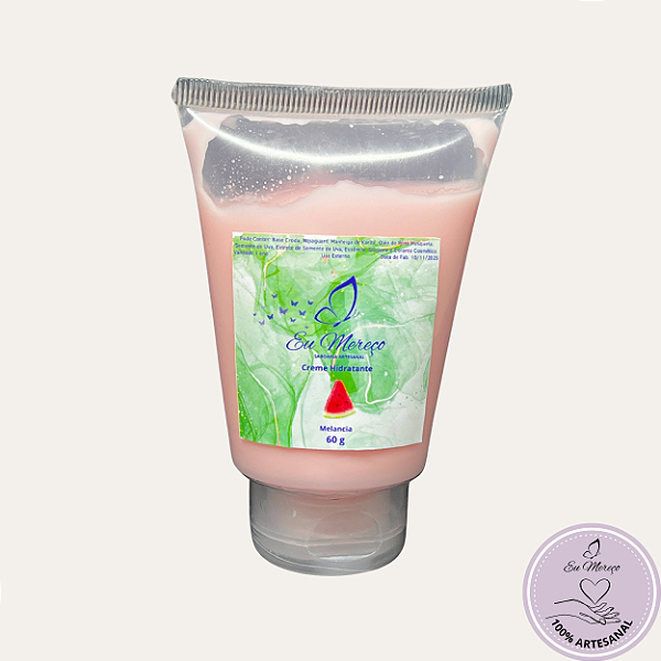 Creme Hidratante Artesanal Melancia | Hidratação Intensa - 60ml
