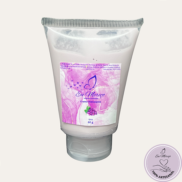 DUPLICADO - Creme Hidratante Artesanal Uva | Hidratação Intensa - 60ml