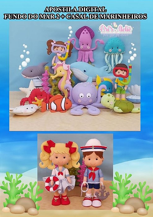 APOSTILA DIGITAL FUNDO DO MAR + CASAL DE MARINHEIROS