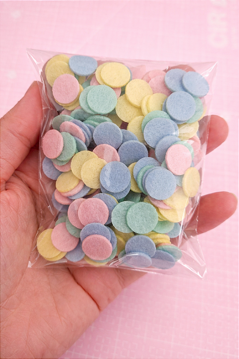 RECORTES DE CIRCULOS EM FELTRO