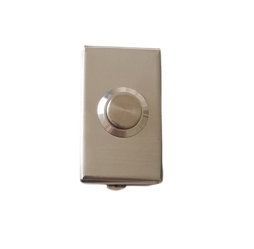 Botoeira Pequena Inox com Botão inox NA