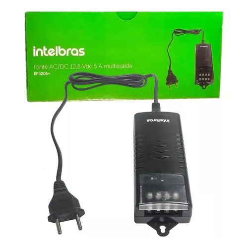 FONTE AC/DC 12,8 VDC 5A EF 1205+ INTELBRAS