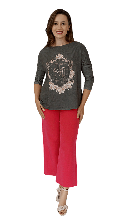 Medalha Milagrosa - Modelagem Bata Quadrada