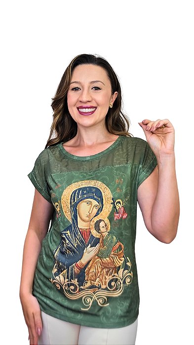 Nossa Senhora do Perpétuo Socorro - Modelagem Tshirt com Pala