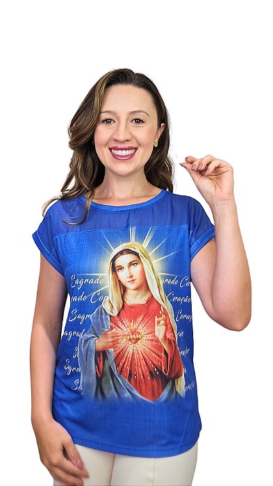 Sagrado Coração - Modelagem Tshirt com Pala