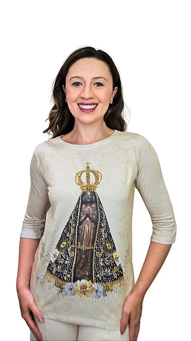 Nossa Senhora Aparecida - Modelagem Bata Quadrada