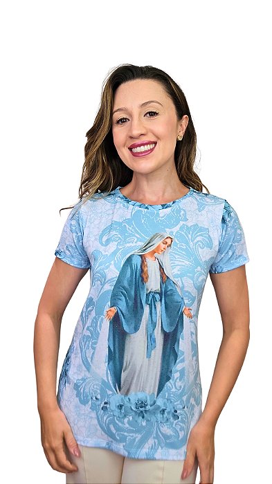 Nossa Senhora das Graças benção - Modelagem Quadrada