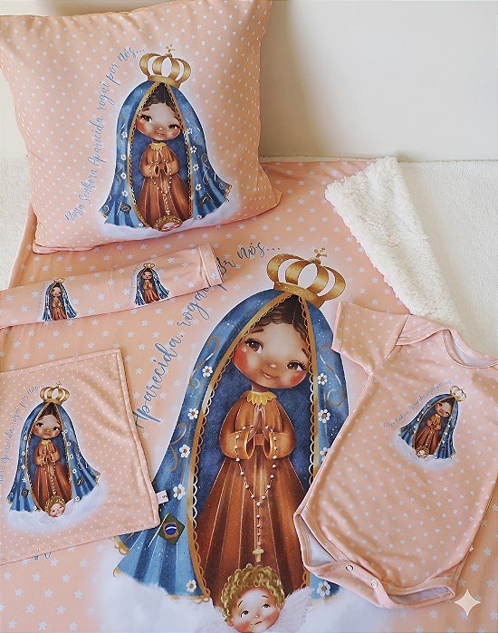 Kit Enxoval do bebe Aparecida Estrelas