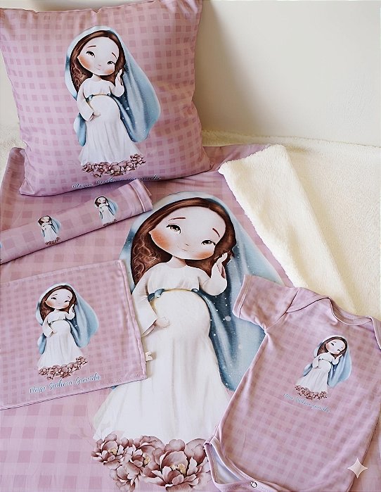 Kit Enxoval do bebe Nossa Senhora Grávida