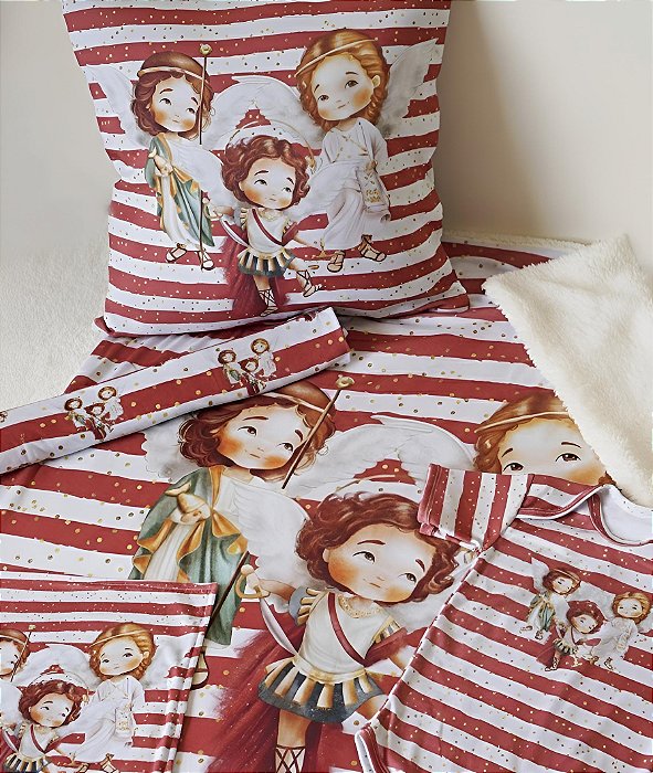 Kit Enxoval do bebe Divino Aparecida Azul