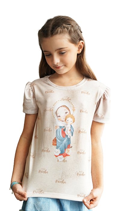 Camiseta Frufru Infantil Mãe Rainha