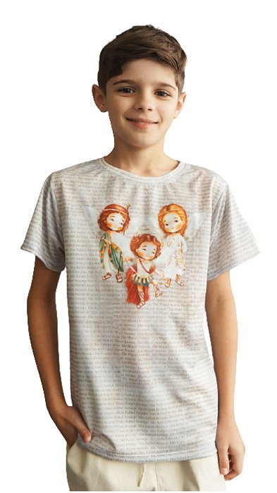 Camiseta Trio de Arcanjos Letras