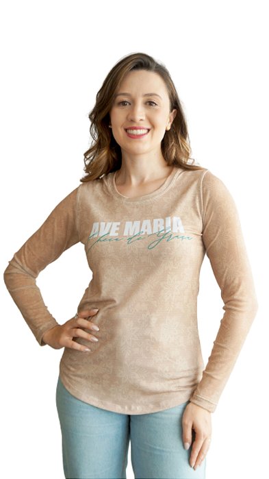 Camiseta Quadrada 2/3 TULE Ave Maria