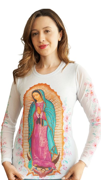 Camiseta Quadrada 2/3 TULE Gualupe Flores