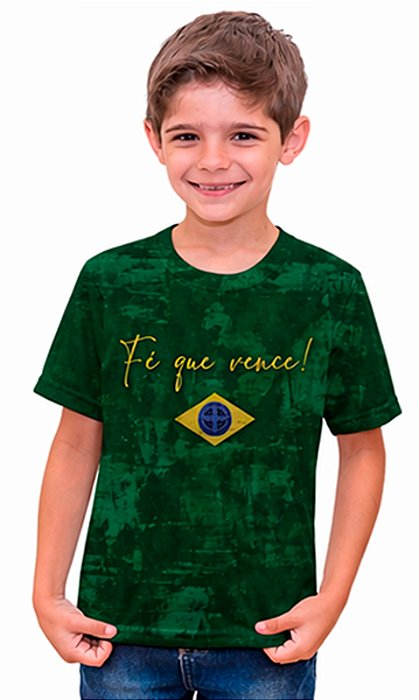 Camiseta Infantil Dry São Bento Bandeira