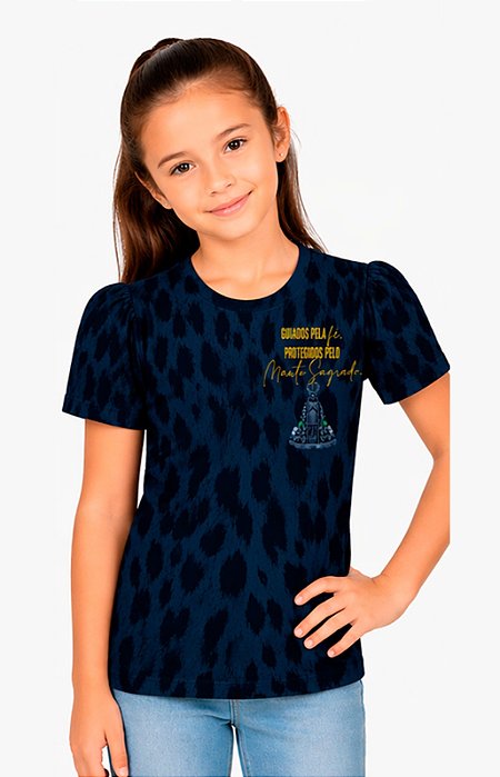 Camiseta Frufru Dry Aparecida Azul