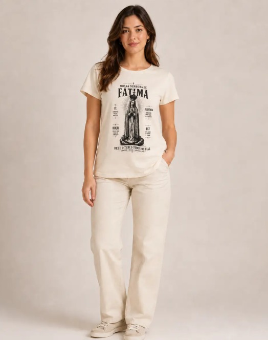 Quadrada Algodão Off White - Fátima