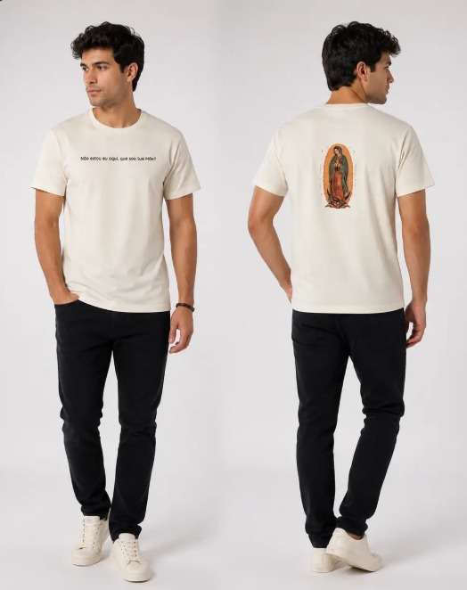 Camiseta Algodão Guadalupe Off White