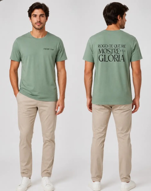 Camiseta Algodão Rogo-te verde