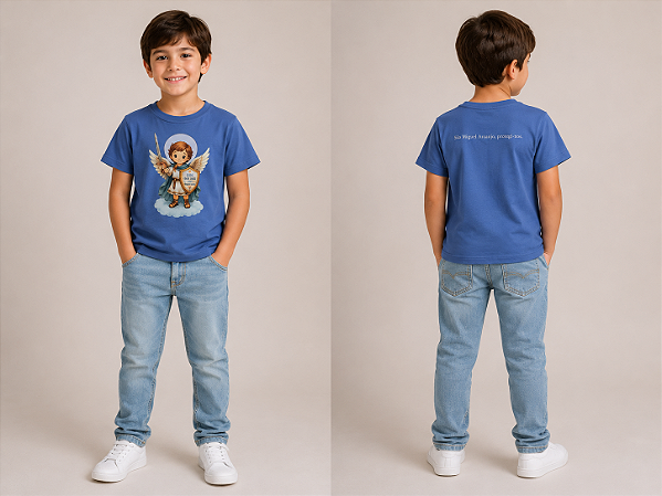 Camiseta São Miguel Azul