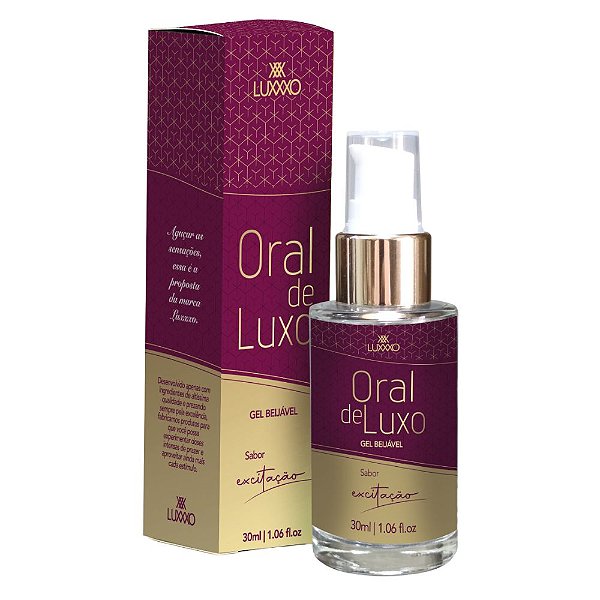 ORAL DE LUXO - Gel Térmico Beijável Sabor Maça do Amor (Sabor Excitação) LUXXXO - 30g