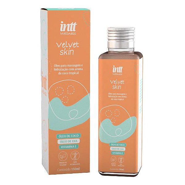 Velvet Skin Óleo Para Massagem de Coco Tropical 130ml - INTT WELLNESS