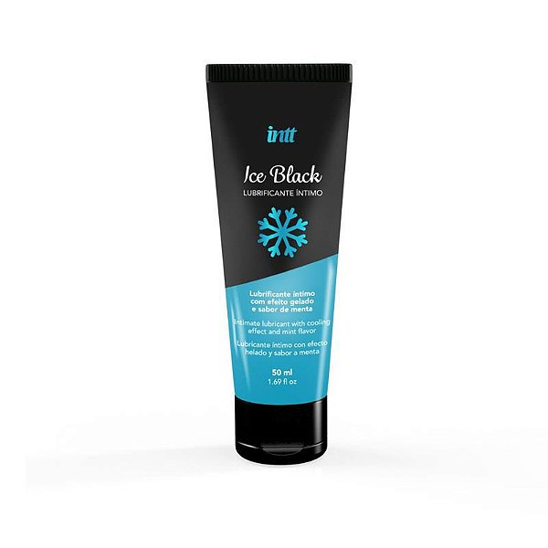ICE BLACK - Lubrificante a Base D'água Com Efeito Gelado Sabor Menta - IN0578 - INTT
