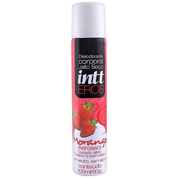 Desodorante Íntimo Eros MORANGO - Jato seco - 166ML INTT