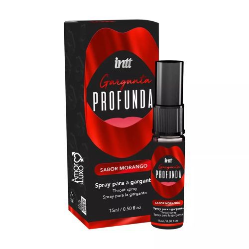 GARGANTA PROFUNDA - Spray Dessensibilizante Sabor Morango -15ml - Intt