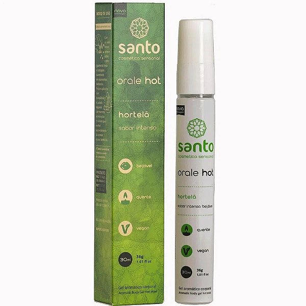 ORALE ICE Gel Comestível Sabor Intenso - MENTA - 30ML SANTO - 7405