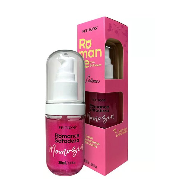 Romance com Safadeza Momozin By Calianer Calda Estimulante Beijável com Aquecimento 30ml Feitiços
