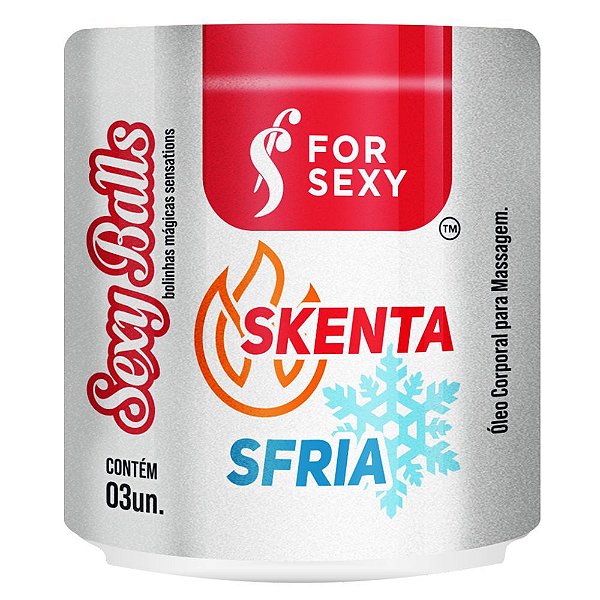 Sexy Balls SKENTA SFRIA Bolinha Explosiva (Aquece e Esfria) 3uni - ForSexy