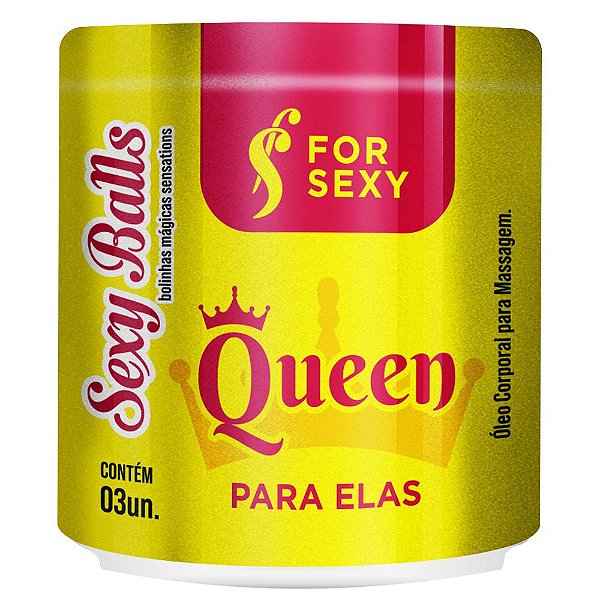 Sexy Balls QUEEN Bolinha Explosiva (Excitante Feminino, Esquenta e Vibra) 3uni - ForSexy