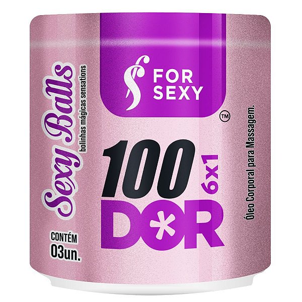 Sexy Balls 100DOR Bolinha ANAL Explosiva (6 em 1) 3uni - ForSexy