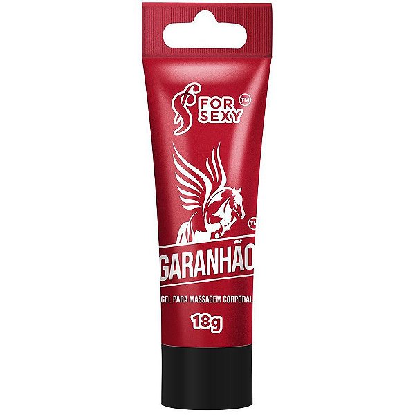 Gel GARANHÃO Excitante Masculino - Dilata, Vibra, Esquenta e Esfria - Bisnaga 18G FOR SEXY