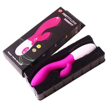 Vibrador Silicone Duplo-30Velocidades Silencioso Silicone Cirurgico Pretty Love - 5222 / pg010