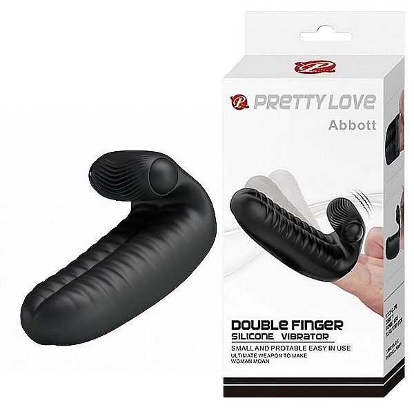 Dedeira Clitoris e Ponto G - Abbott Com vibro PRETA - Pretty Love - 1422