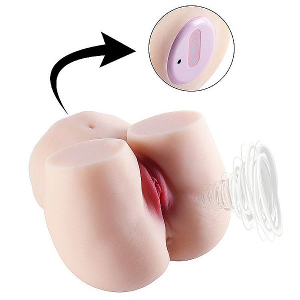 Bunda Masturbadora Realística Formato com SUCÇÃO na Vagina (10 modos de Sucção) - 7791