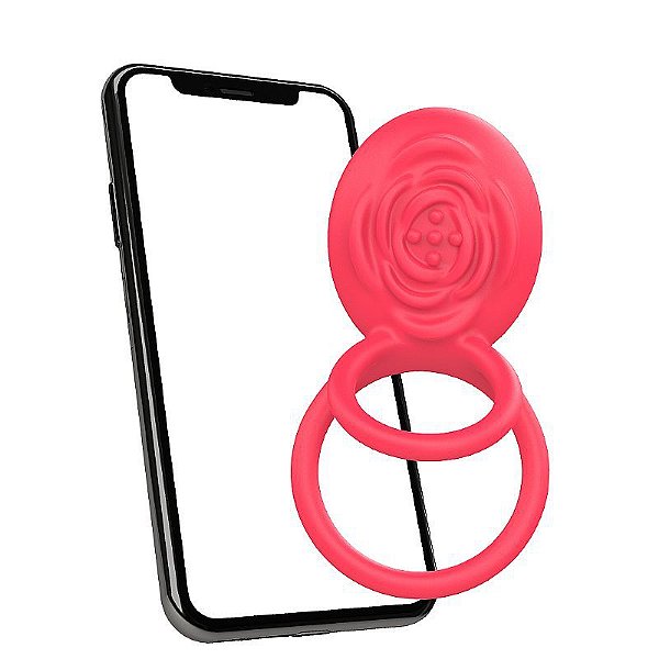 Anel Duplo Recarregável e Com Aplicativo À Longa Distância - Cailin - App - 8156