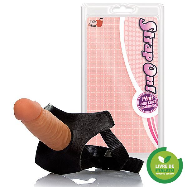 Strap On Cinta Peniana - Cinta Com Pênis Realístico - 14,5x4cm