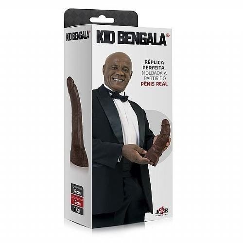 Pênis Realístico com Escroto e Vibrador - Kid Bengala - Réplica Real - KID02