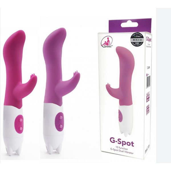 Vibrador Ponto G com Estimulador Clitoriano 11 Vib. - Dual G Point - PG008 ROSA